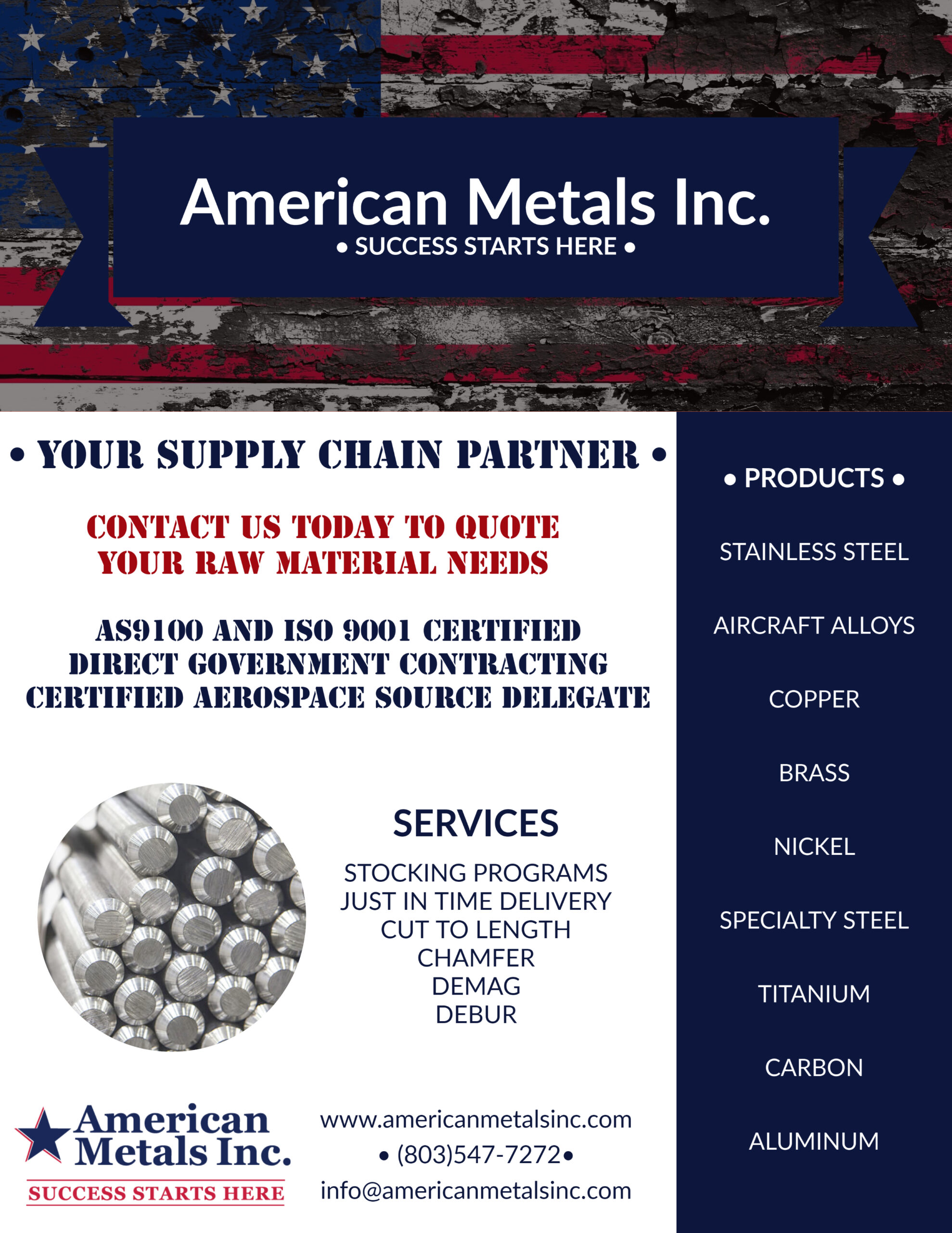 Services & Capabilities - American Metals Inc.